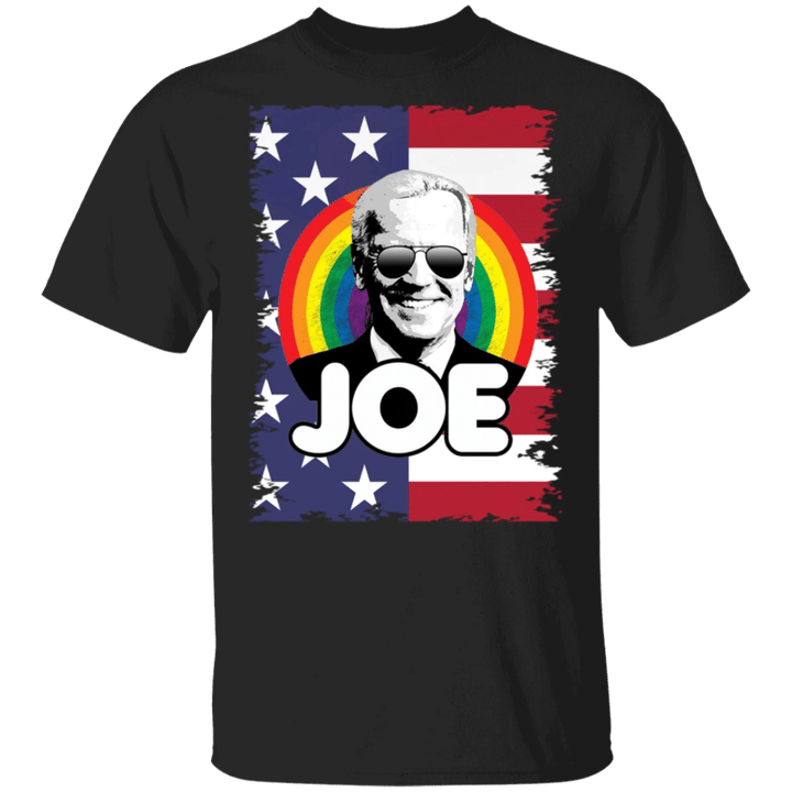 Joe Biden Shirt Rainbow American Flag LGBT Pride Apparel Gift For Men Women - Pfyshop.com