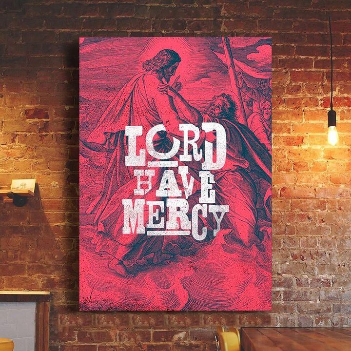 Lord Have Mercy Jesus Poster Print Christian Easter Jesus Christ Poster Wall For Living Room - Pfyshop.com