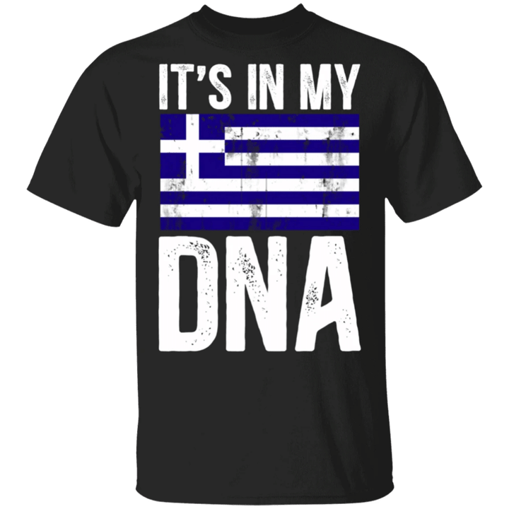 Greece Flag It's In My DNA Shirt Vintage For Greek Man Women Gift