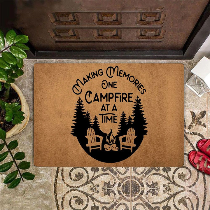 Making Memories One Campsite At A Time Doormat Camper Doormat Outside Gift For Camping Lover