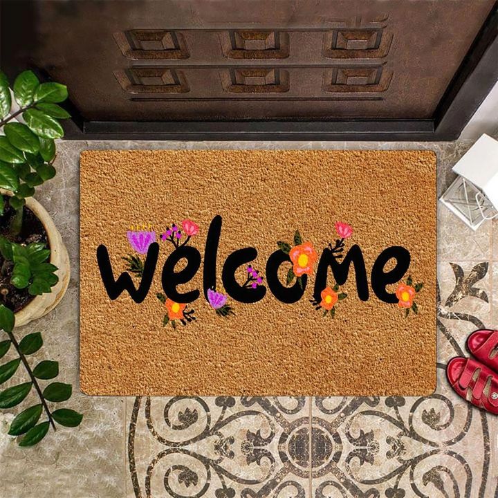 Spring Doormat Welcome Mat For Front Door Floor Mat Spring Home Decor