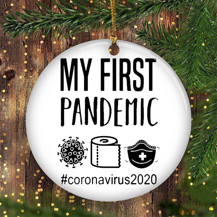 My First Pandemic Ornament 2020 A Year To Remember Ornament Christmas Tree Decor