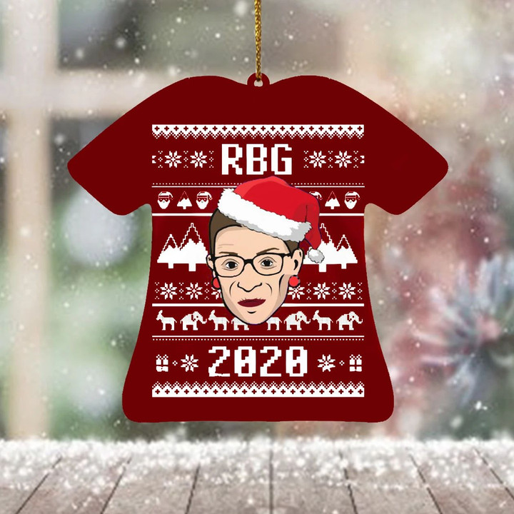RBG Christmas Ornament Ruth Bader Ginsburg Christmas Tree Ornament Decorative RBG Inspired Gift