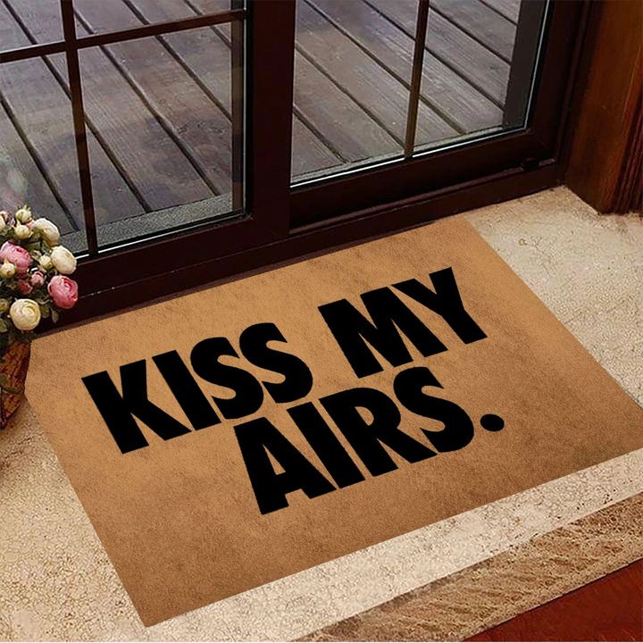 Kiss My Airs Doormat Funny Front Door Mat Rug Entrance Carpet Outside Doormat