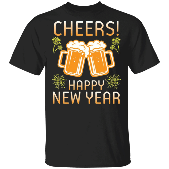 Cheers Happy New Year T-Shirt Best New Year Wishes Shirt For Men For Women