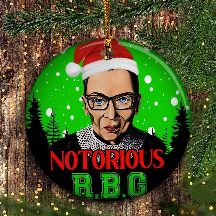 Ruth Bader Ginsberg Ornament Notorious RBG Ornament Christmas Tree Decoration Ideas 2020