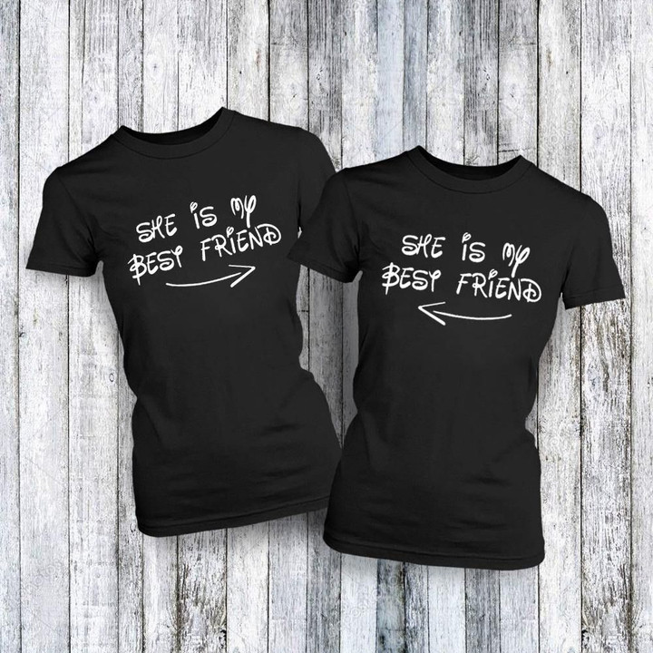 She Is My Best Friend Disney Shirt Best Friend Matching Shirt Clothing Gift For BFF - Pfyshop.com