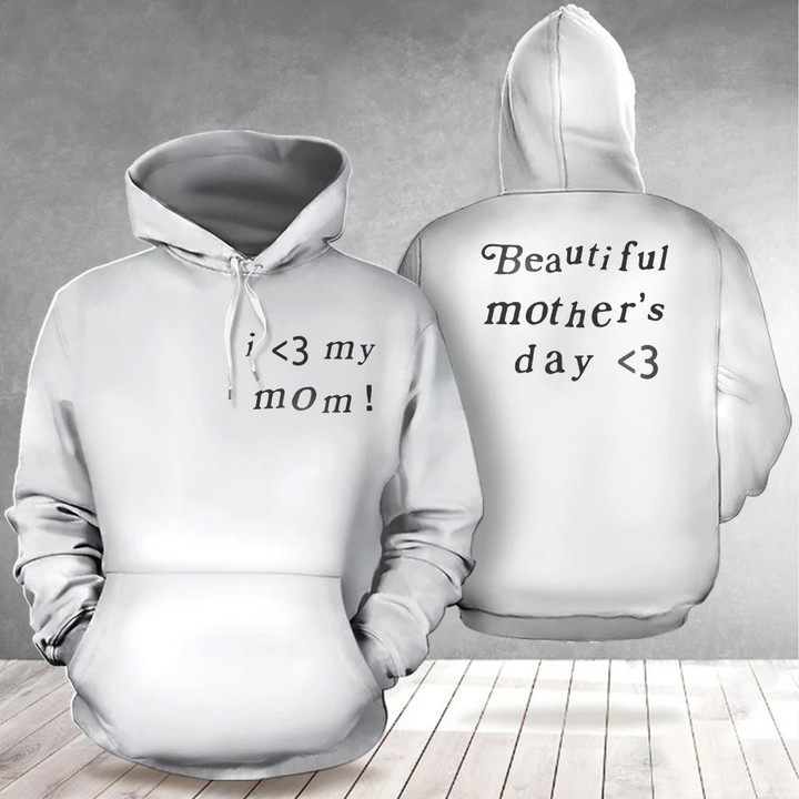 I Love Mom Hoodie Cute Mothers Day 2021 Gift Ideas From Daughter Son