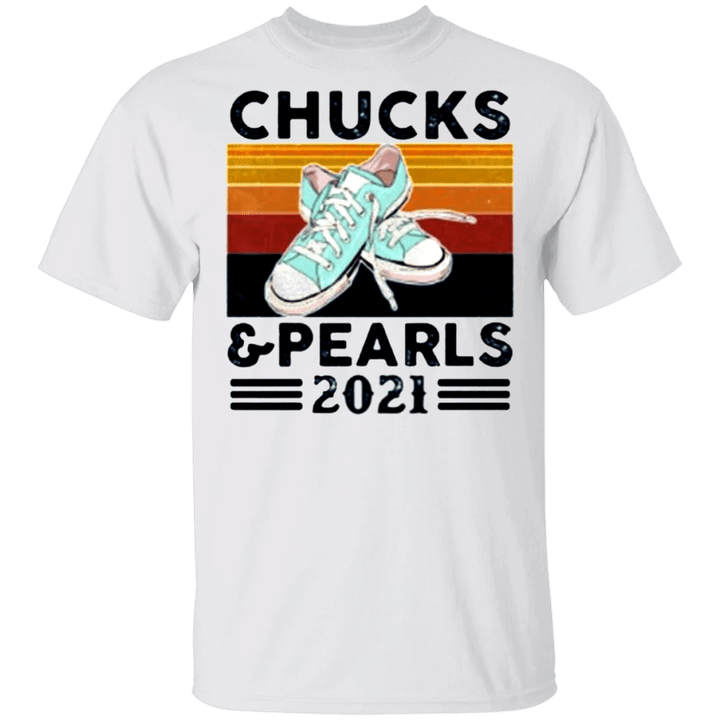 Chucks And Pearls T-Shirt Kamala Harris Chuck Clothing On Inauguration Day