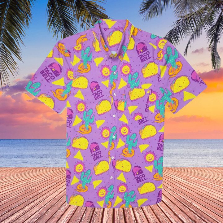 Taco Bell Hawaiian Shirt And Shorts Gift For Taco Lovers