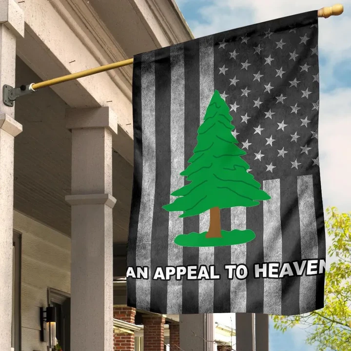 An Appeal To Heaven Flag Dutch Sheets With Pine Tree Blacked Out American Flag Old Retro