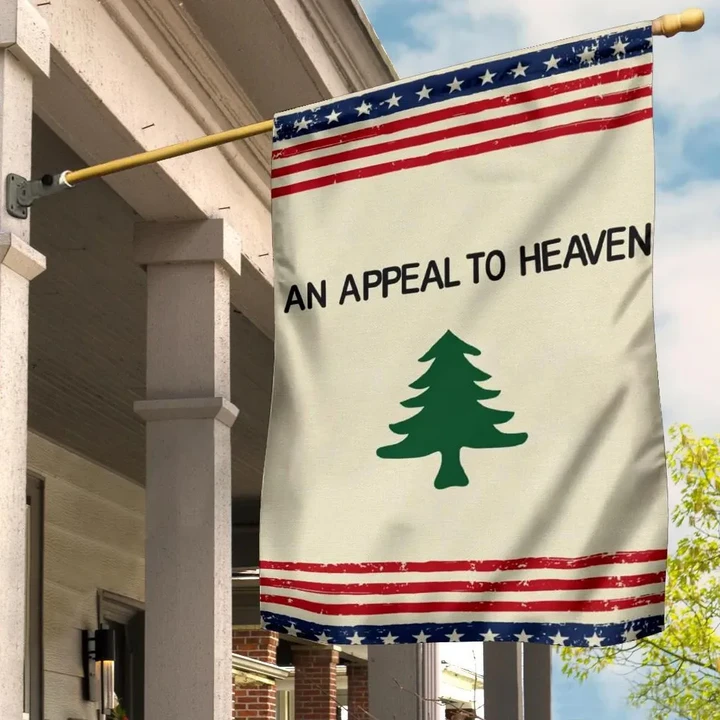 An Appeal To Heaven Flag With Pine Tree Flag Revolutionary War History
