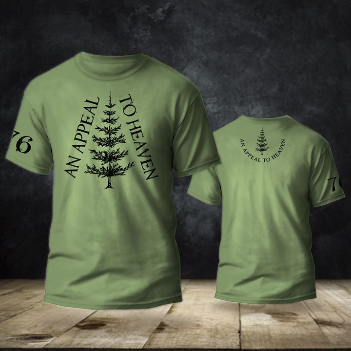 An Appeal To Heaven Shirt Pine Tree Liberty American Revolutionary War 1776