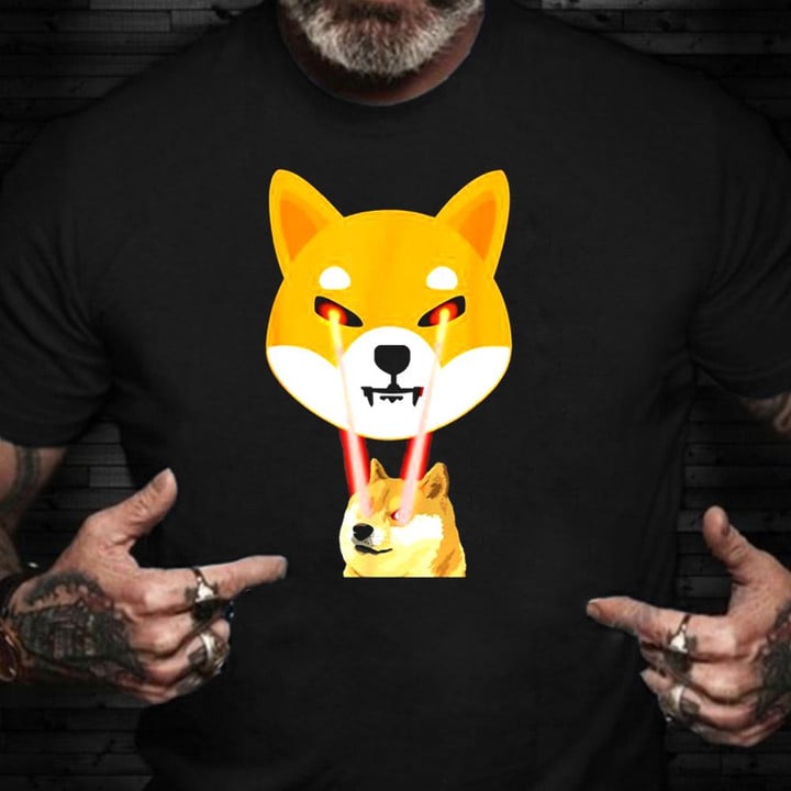 Shiba Inu Coin Shirt Shiba Inu Crypto Funny Graphic T-Shirt Gift For Boyfriend
