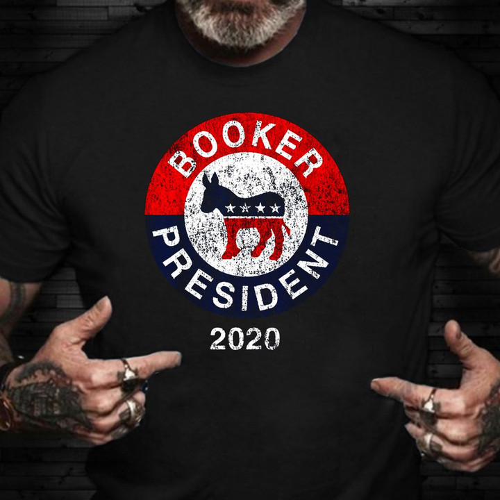 Cory Booker For President USA 2020 Shirt President Campaign 2020 Vintage Graphic T-Shirt
