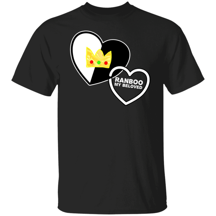 Ranboo My Beloved Shirt Crown Ranboo Inside Black And White Heart T-Shirt Gifts For Father