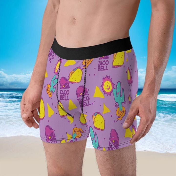 Taco Bell Boxers Brief Boxer Short Men's Swimwear Bathing Suit Beach Vacations Ideas