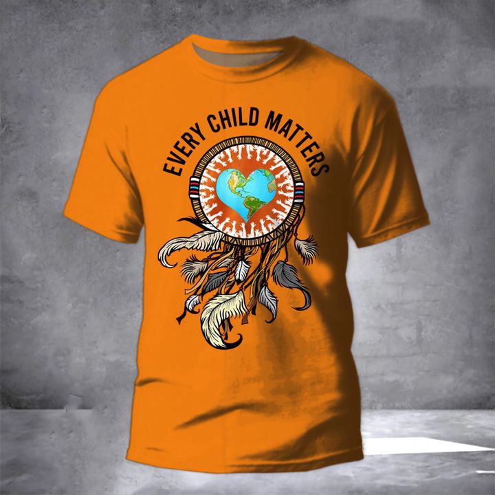 Every Child Matters Shirt American Heart Orange Day 2021 T-Shirt Unisex Clothes