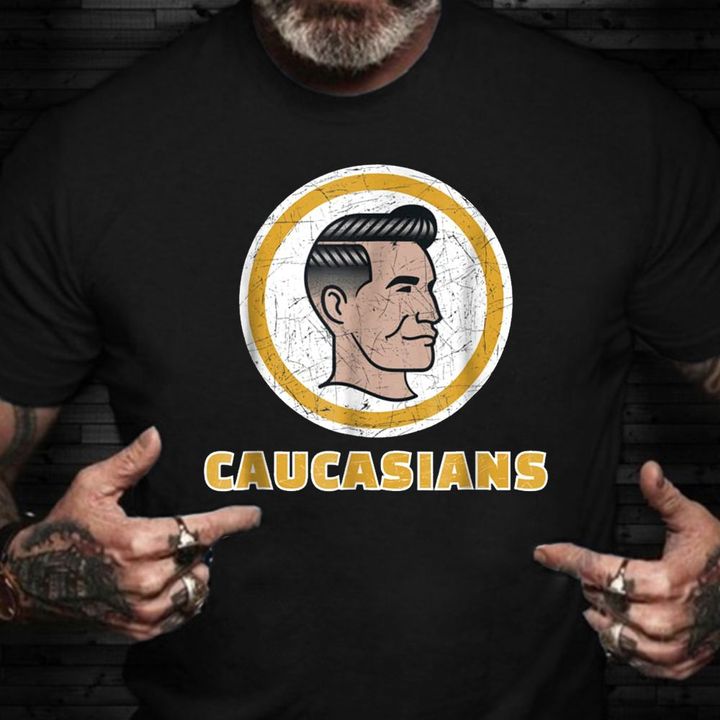 Caucasians Shirt Funny Vintage Caucasians Pride T-Shirt