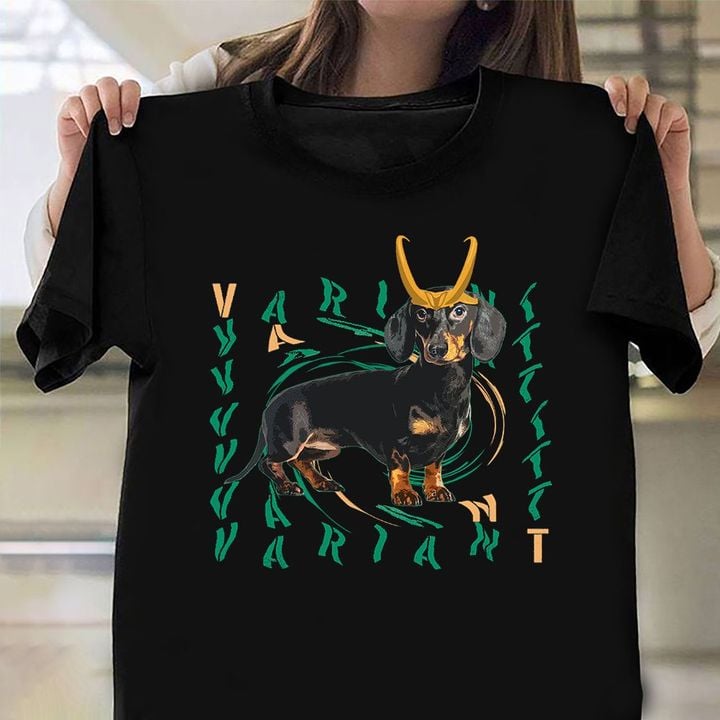 Dachshund Variant Shirt Funny Dachshund Dog Parody TVA Variant T-Shirt Loki