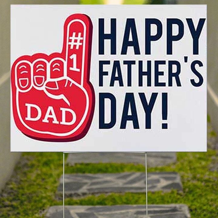 Happy Father's Day Yard Sign Outdoor Lawn Decorations Best Fathers Day Gifts 2021