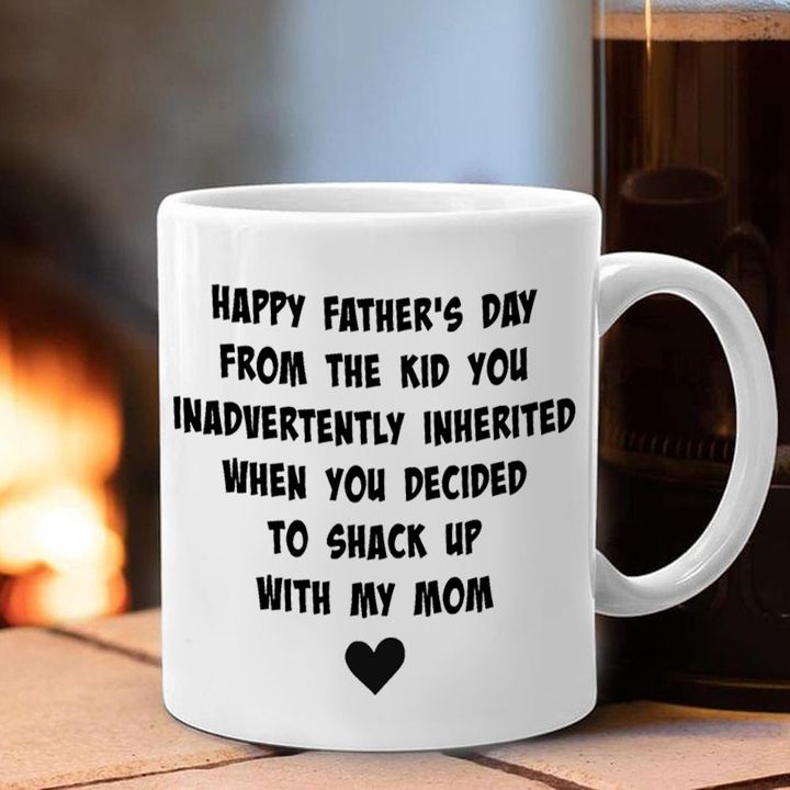 Happy Father's Day ​From The Kid You Inadvertently Inherited Mug Funny Mug Quotes Gift For Dad