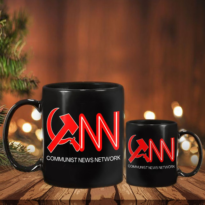 CNN Fake News Mug Communist News Network Funny Coffee Mugs Gift Ideas For Myself