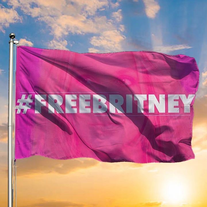 Free Britney Flag Free Britney Act Movement Rally Merchandise Freebritney