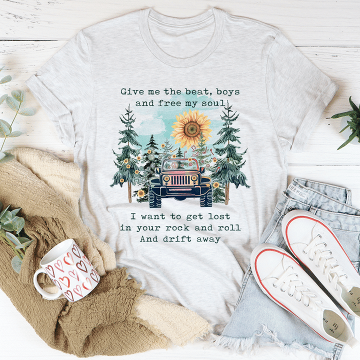 Give Me The Beat Boys And Free My Soul T-Shirt Lyrics Cute Shirt For Womens Girls Teen Gift