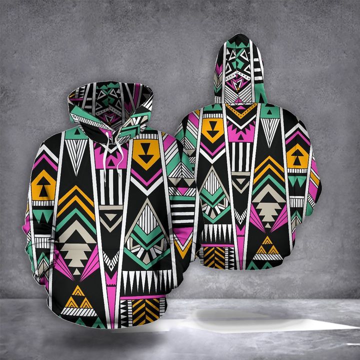 Aztec Pullover Hoodie Tribal Aztec Graphic Pattern Style Hoodie Clothing Gift