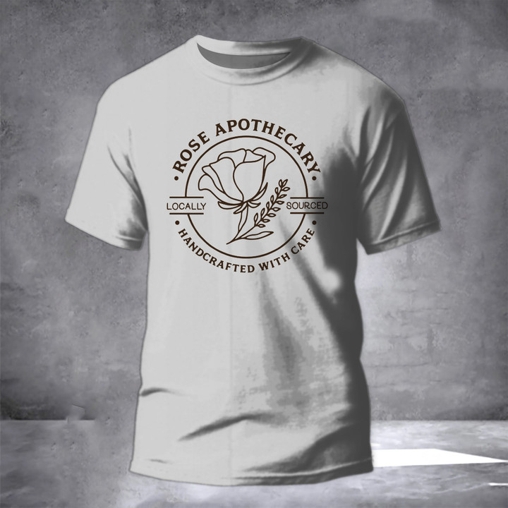 Rose Apothecary Shirt White Mens Womens Rose Apothecary T-Shirt