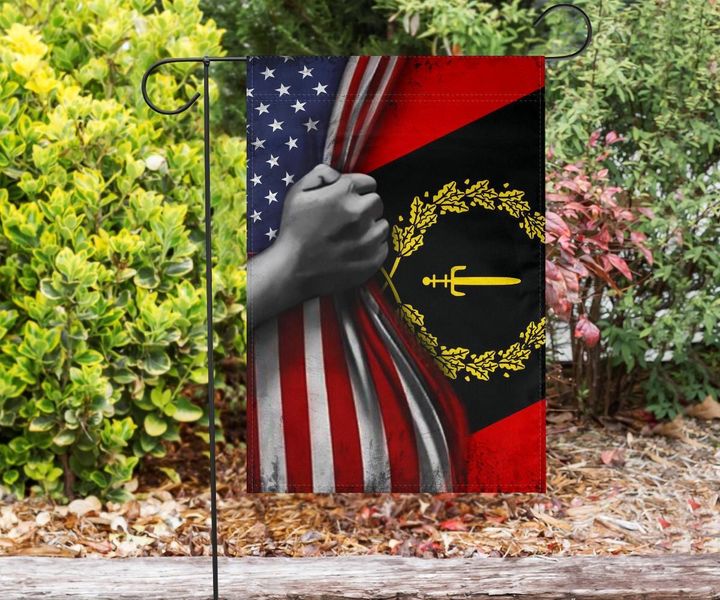 Black Heritage Flag And American Flag African Black American Heritage Flag 1976 For Sale