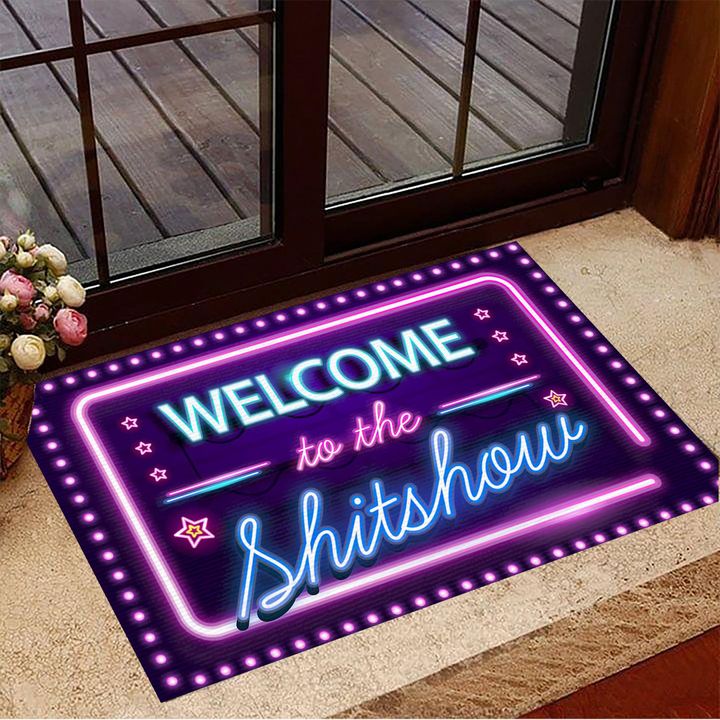 Welcome To The Shitshow Doormat Funny Sayings Welcome Mat Unique Doormat Indoor