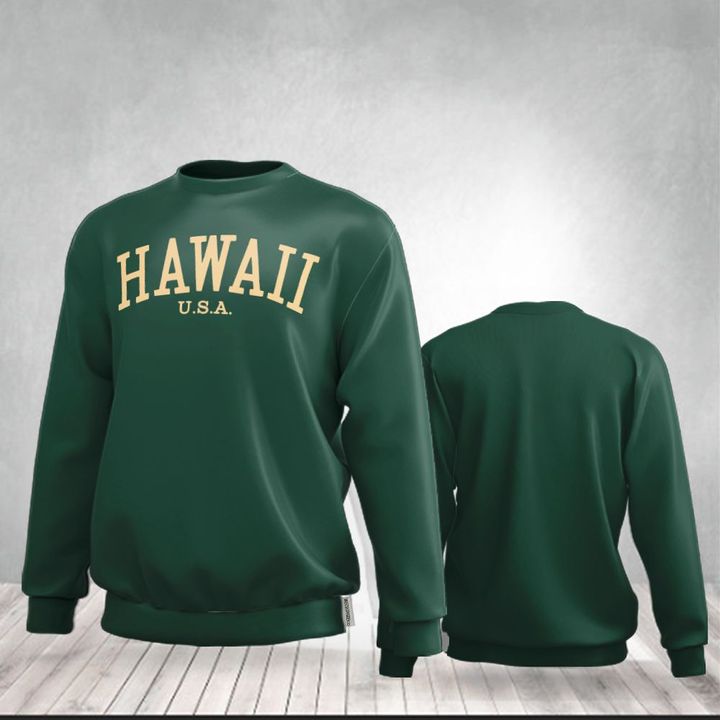 Hawaii Sweatshirt Retro Vintage Hawaii U.S.A Sweatshirt For Men Women