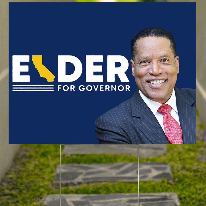 Larry Elder For Governor Yard Sign Larry Elder For California Governor Sign Political