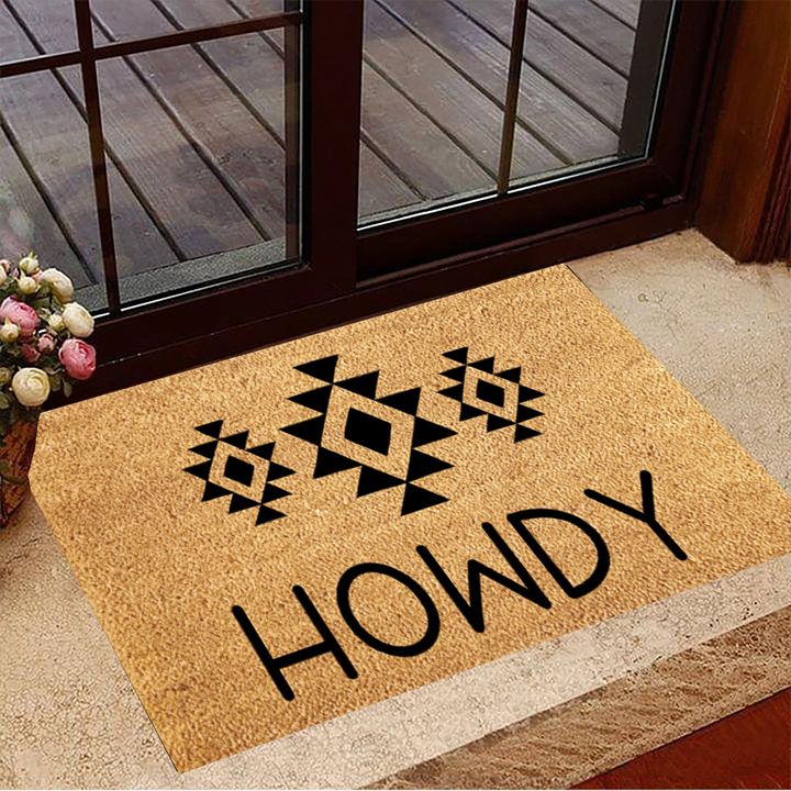 Howdy Doormat Indoor Outdoor Door Mats Gifts For New Homeowners