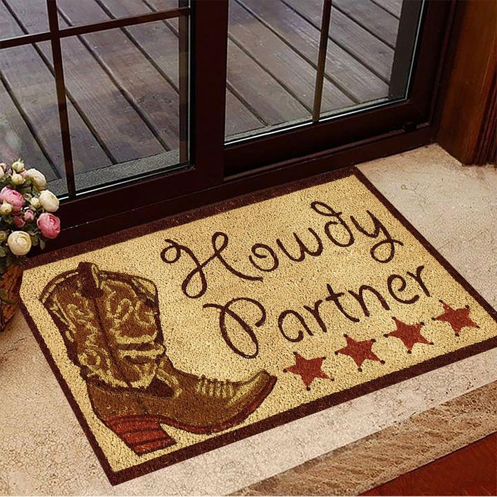 Howdy Partner Doormat Indoor Door Mats Non Slip House Decor