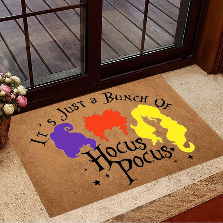 It's Just A Bunch Of Hocus Pocus Door Mat Funny Doormat Halloween Gifts