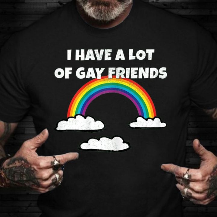 Rainbow Shirt I Have A Lot Of Gay Friend Funny LGBT Shirts Pride Month Gifts