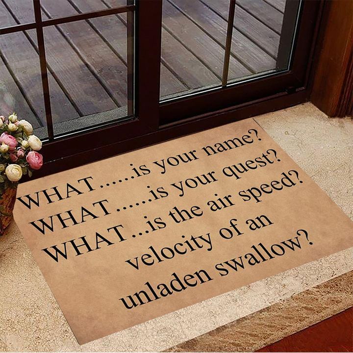What Is Your Name What Is Your Quest Doormat Indoor Door Mats Non Slip Home Decoration