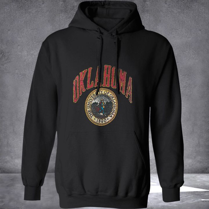 Rhude Oklahoma Hoodie The University Of Oklahoma 1890 Vintage Hoodie Gifts For Young Adult Men
