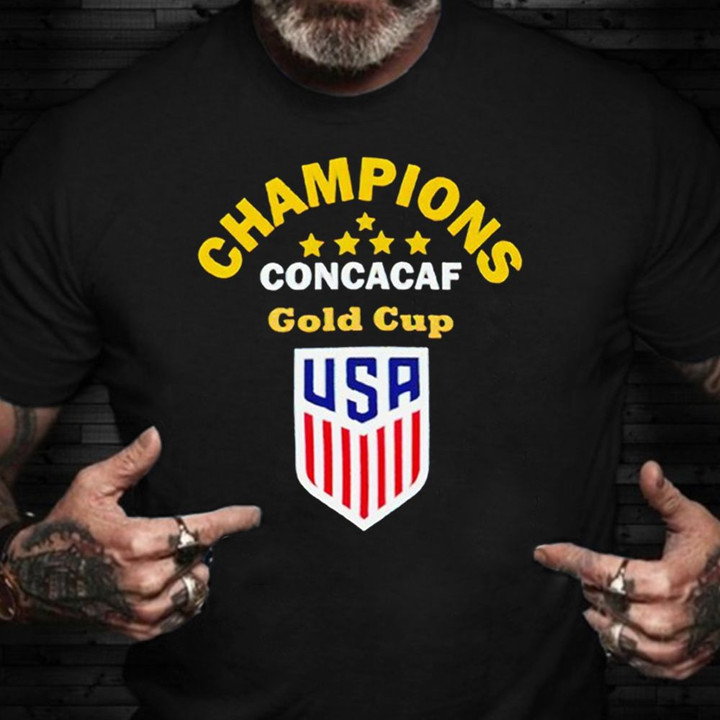 USA Concacaf Gold Cup Shirt USA Champions Concacaf Gold Cup T-Shirt Gifts For Football Lovers
