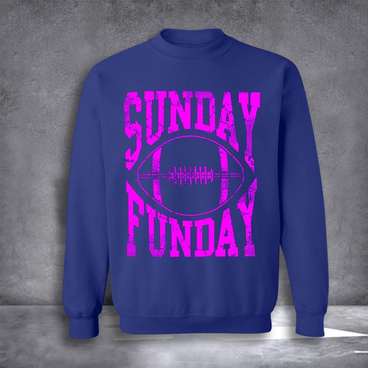 Sunday Funday Sweatshirt Sunday Funday Football Sweatshirt Gifts For Sport Lovers