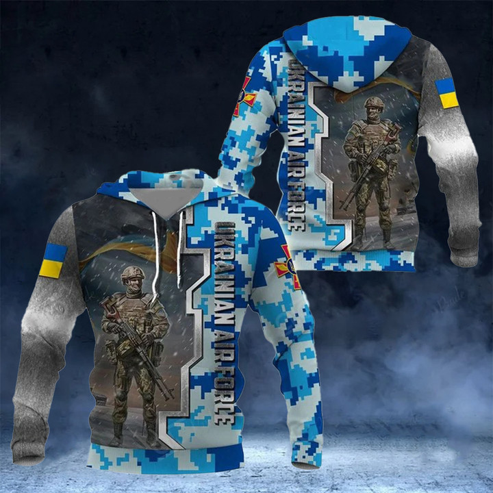 Ukraine Air Force Hoodie Support For Ukraine Soldier Hoodie Gifts For Dude