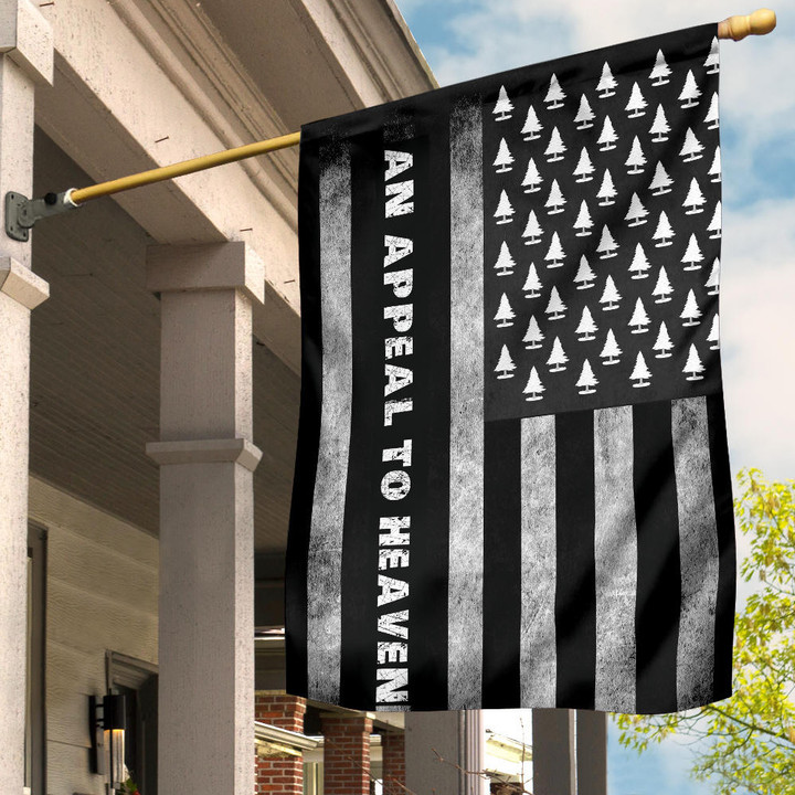 An Appeal To Heaven Flag Pine Tree Black American Flag Vintage Patriotic