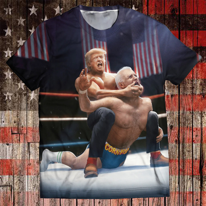Funny Trump T-Shirt 3D FJB Shirt Patriotic Merch Gift For MAGA Supporters