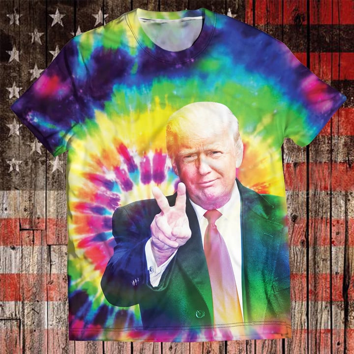 Trump 2024 Tie Dye Shirt Donald Trump 2024 Merch Gifts For Gun Lovers