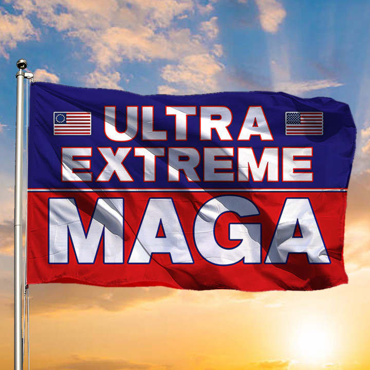 Trump 2024 Flag Ultra Extreme MAGA Flag 2024 Donald Trump Supporters Republican Merchandise