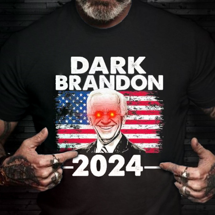 Dark Brandon 2024 Shirt Joe Biden For President 2024 Funny Meme Clothing Gifts For Him
