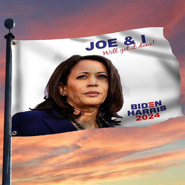 Biden Harris 2024 Flag Joe And I Will Get It Done Biden Harris Merch President Campaign